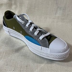 Converse Chuck 70 Low Ox Hect Dark Moss Overlays Sneakers NIB